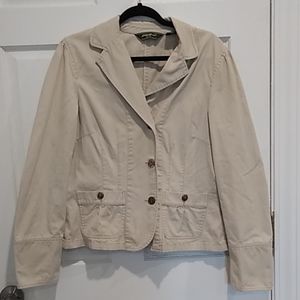 Eddie Bauer kahki cotton blazer